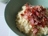 Risotto crémeux façon carbonara