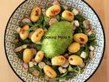 Salad bowl aux gnocchis, avocat et radis