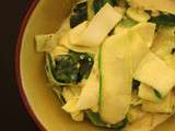 Tagliatelles de courgette au curry