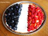 Tarte aux fruits tricolore