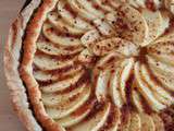 Tarte aux pommes et poudre de pain d'épices