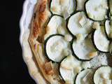 Tarte express à la courgette et au chèvre