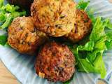 Boulettes de courgettes et farine de maïs