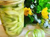 Pickles de rhubarbe