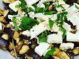 Salade d’aubergines à la feta et à la menthe