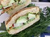 Sandwich nordique au haddock et petit pois