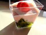 Mousse de fraises Tagada & fraicheur de kiwi