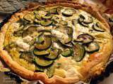 Tarte à la courgette et au saumon fumé