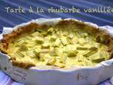 Tarte à la rhubarbe vanillée