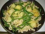 Pates au Pesto avec Pommes de Terre et Haricots Verts