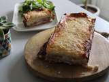 Croque-cake au jambon et fromage