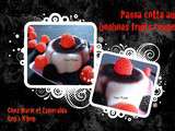 Panna cotta aux bonbons fruits rouge