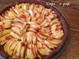 Tarte aux pommes avec une pâte sablée aux Speculoos