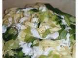Tagliatelles bicolores