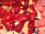 Brochettes de fruits