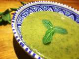 Soupe de pois cassés menthe cumin