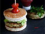 Burger de poulet epice