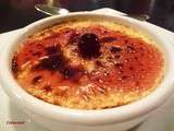 Creme brulee aux cerises amarena (Italie)