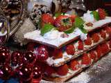 Millefeuille en habit de pere noel