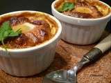 Oeufs cocotte forestiers & noix, creme curcuma