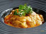 Ravioles de gambas & tourteau, sauce curry