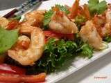 Salade de crevettes a la thai (Thaïlande)