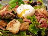 Salade de st jacques a la lyonnaise