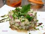 Tartare de lotte parfume a la vanille