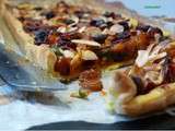 Tarte fine au potimarron & fruits secs