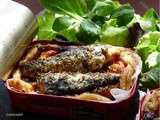 Tarte fine aux sardines & tapenade