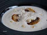 Veloute de champignons de paris aux noisettes