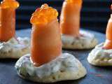 Zizi au saumon fume & chevre frais … sur canape