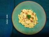 Calamars au chorizo sur riz blanc