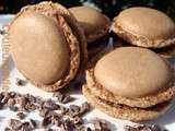 Macarons chocolat – fleur de sel – grué de cacao