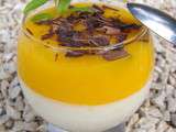 Panna cotta à la verveine et son coulis de mangue