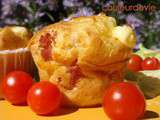 Petits cakes jambon, mozzarella, Vache qui rit