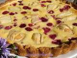 Tarte amandine poire/framboise