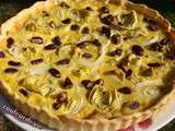 Tarte oignon, artichaut et thon