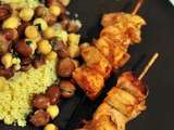 Brochettes de poulet chiche taouk