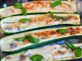 Courgettes au gorgonzola