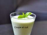 Gaspacho concombre, avocat, basilic