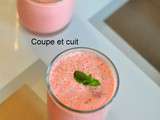 Jus pastèque, lait de coco, menthe