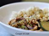 Poulpe au curry et aux courgettes