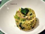 Risotto de quinoa, brocolis, lard et graines de lin