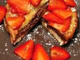 Sandwiches de pain perdu au Nutella et aux fraises