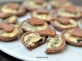 Sur un air de stracciatella, tartelettes ricotta-chocolat