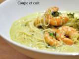 Vermicelles et crevettes au lait de coco