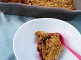 Crumble amandine sans gluten abricots/framboise