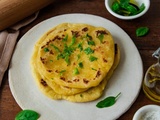 Galettes vegan façon naans (blé/courge)