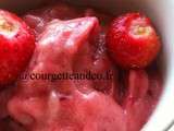 Glace aux fruits rouges minute